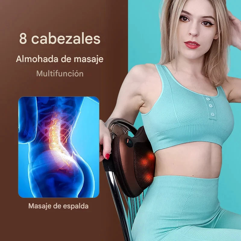Almohada Masajeadora Shiatsu con Calor