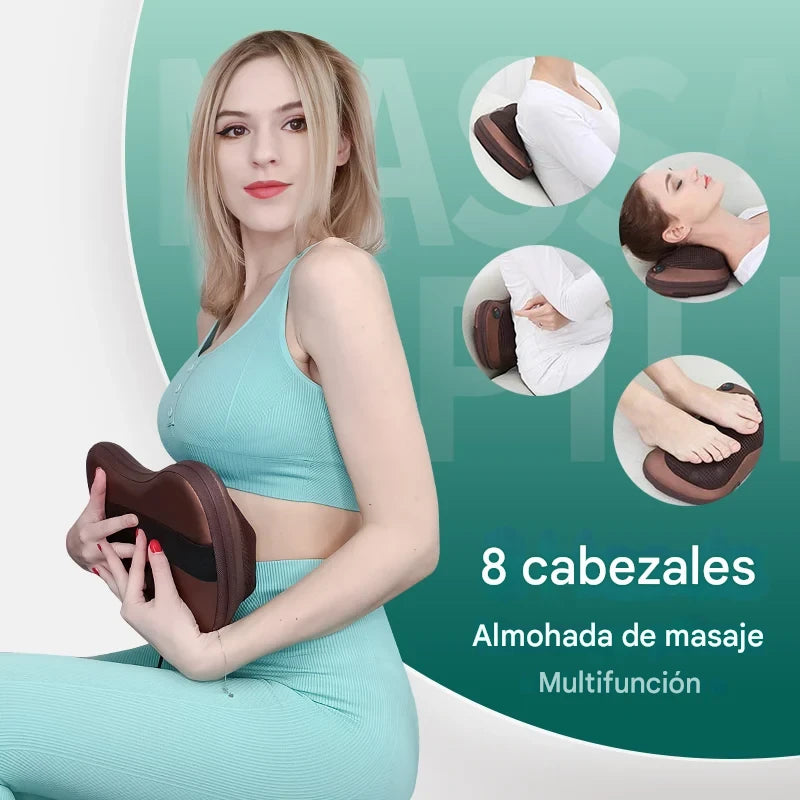 Almohada Masajeadora Shiatsu con Calor
