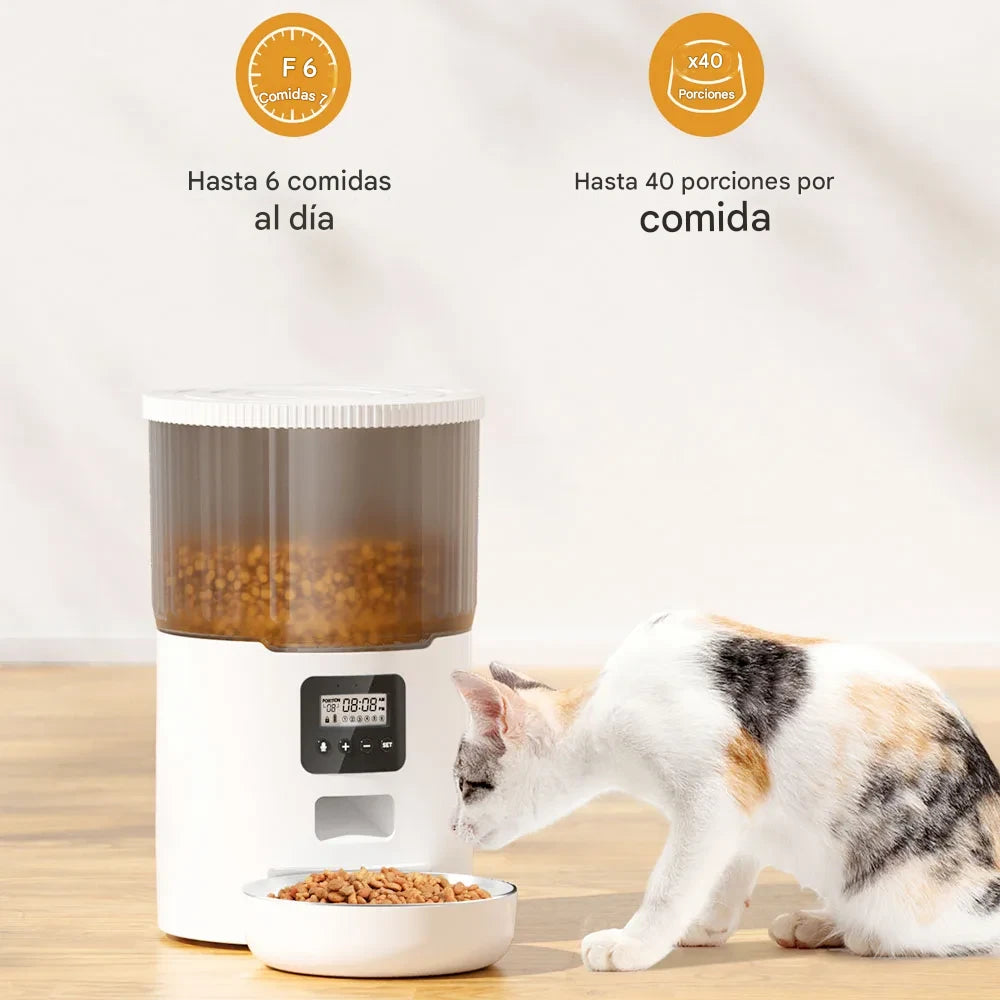 Comedero Automático + Fuente de Agua Inteligente para Mascotas