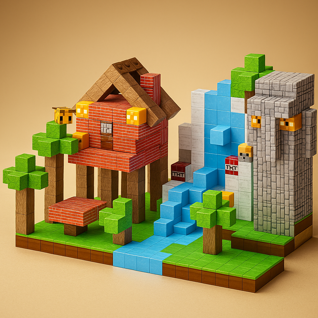 Kit de Construcción Mundo de Bloques 3D