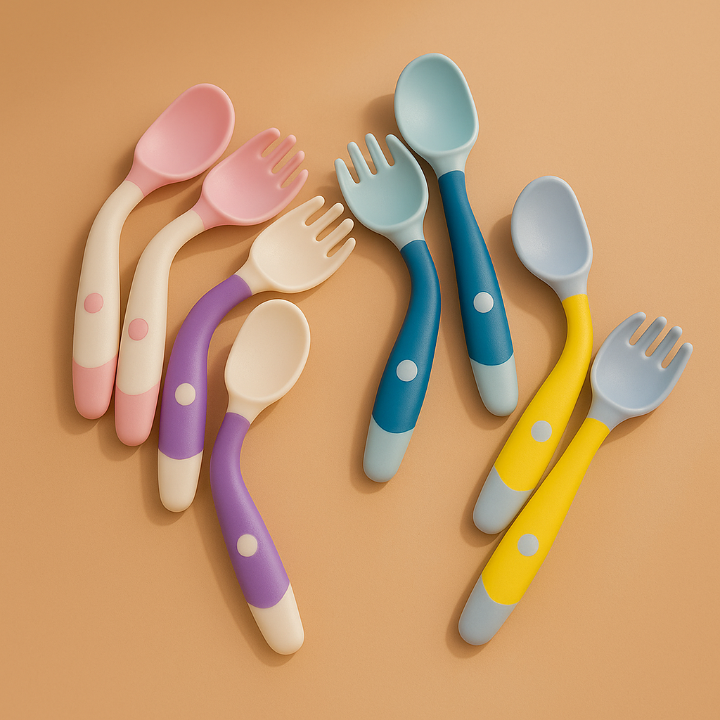 Juego de Cuchara & Tenedor Infantiles Ergonómicos