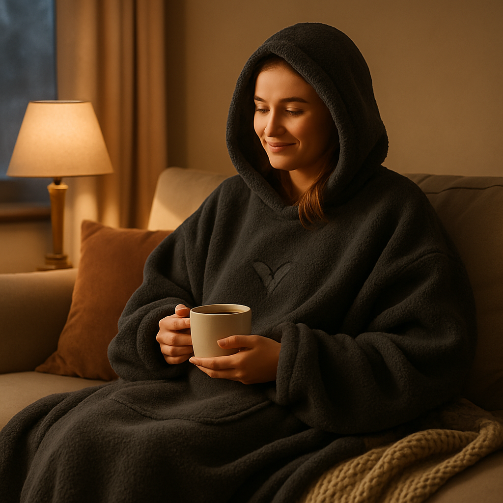 Manta de Sudadera con Capucha