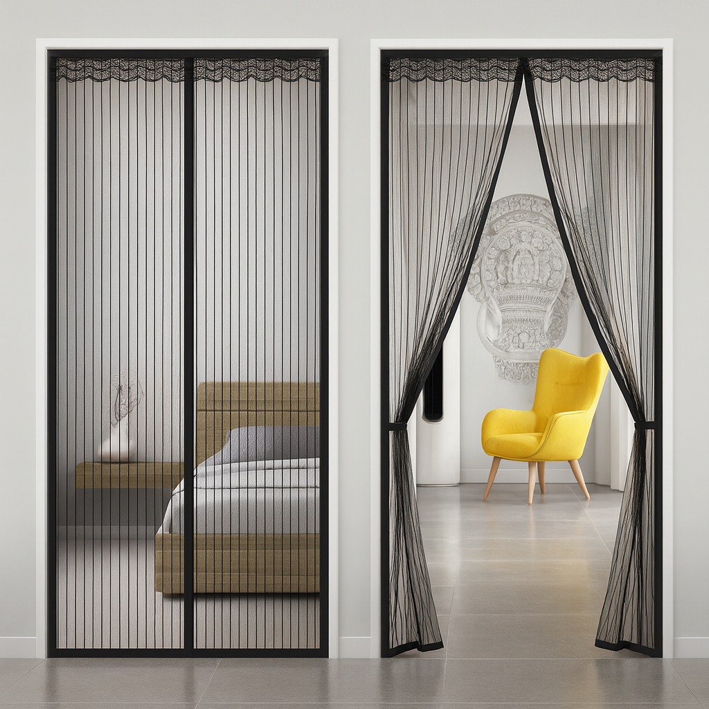 Cortina Mosquitera Magnética para Puerta