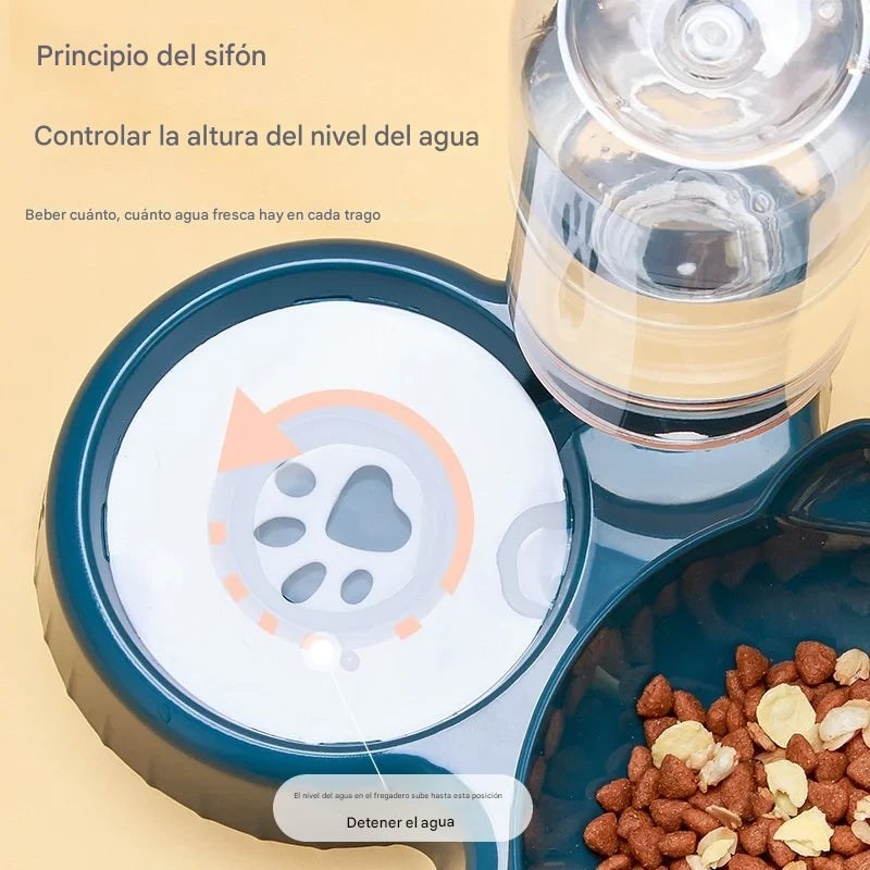 Comedero Doble con Bebedero Automático