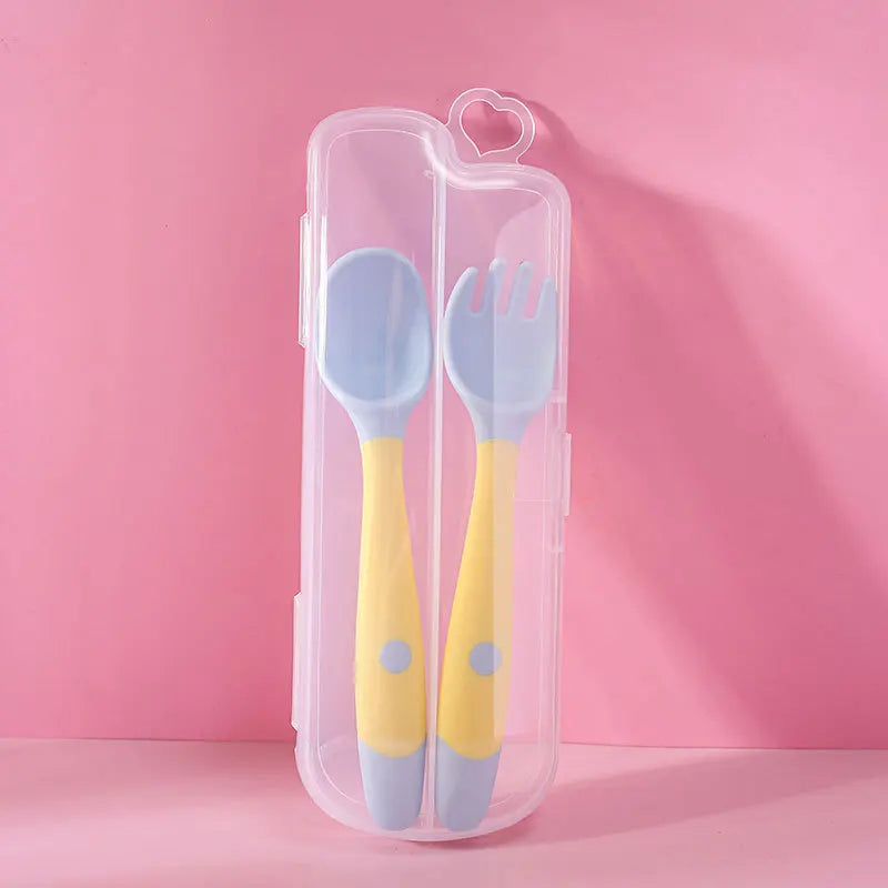 Juego de Cuchara & Tenedor Infantiles Ergonómicos