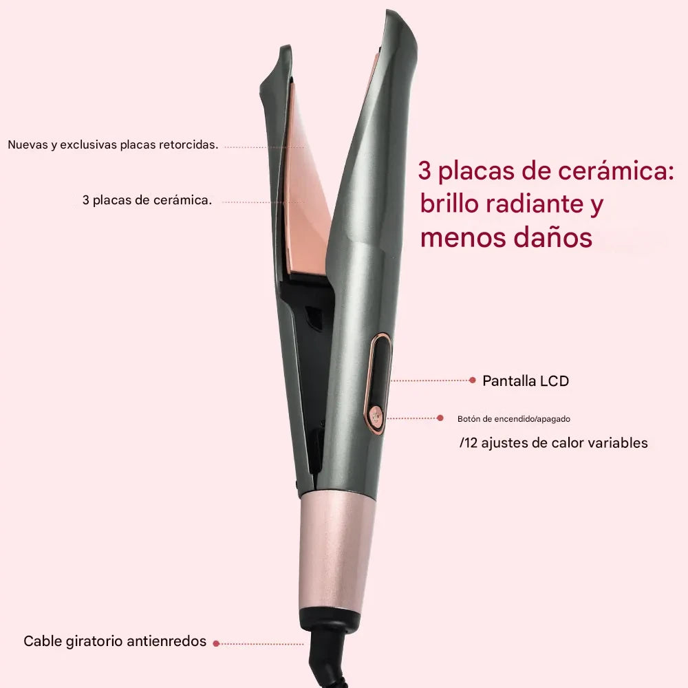 Plancha & Moldeador 2 en 1 Cerámica