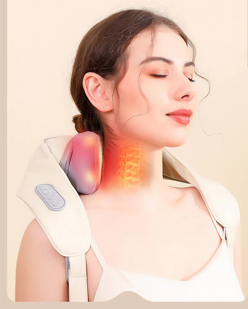 Masajeador de Cuello y Hombros Shiatsu con Calor